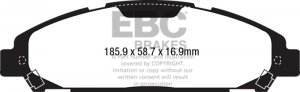 Ford Mustang Brake Pads - Front - EBC - Yellowstuff - 2015