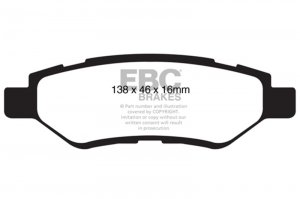 Chevrolet Camaro Brake Pads - Rear - EBC - Bluestuff NDX - `09-`15