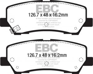 Ford Mustang Brake Pads - Rear - EBC - Bluestuff NDX - 2015