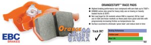 Nissan GT-R Brake Pads - Front - EBC - Orangestuff - `08-`11