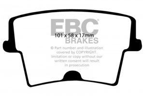 Chrysler 300 Brake Pads - Rear - EBC - Ultimax2 - `05-`09