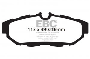 Ford Mustang Brake Pads - Rear - EBC - Ultimax2 - `10-`14