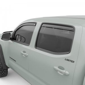 Toyota Tacoma In-Channel Window Visors - Front + Rear - EGR - Dark Smoke - `16-`17