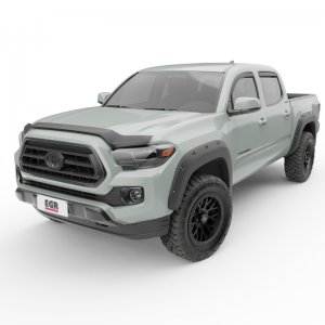 Toyota Tacoma In-Channel Window Visors - Front + Rear - EGR - Dark Smoke - `16-`17