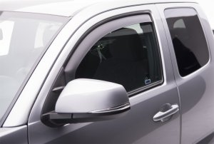 Toyota Tacoma Wind Deflectors - Front + Rear - EGR - In-Channel - Matte Black - `16-`17