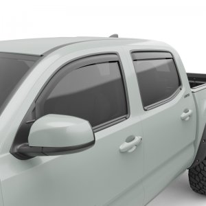 Toyota Tacoma Wind Deflectors - Front + Rear - EGR - In-Channel - Matte Black - `16-`17