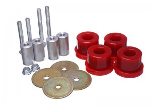 Ford Mustang Suspension Bushing Kit - Rear - Energy Suspension - Differential Mount - Red - 2015
