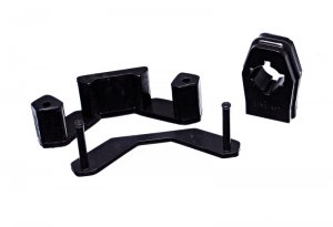 Ford Mustang Transmission Mount Insert & Shifter Bushing Set - Energy Suspension - Hyper-Flex™ Performance Polyurethane - Black - 2015