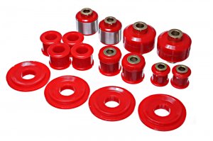 Ford Mustang Control Arm Bushing Set - Rear - Energy Suspension - Performance Polyurethane - Red - 2015