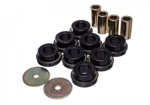 Ford Mustang Subframe Bushing Set - Rear - Energy Suspension - Performance Polyurethane - Black - 2015