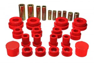 Nissan 350Z Control Arm Bushing Set - Front - Energy Suspension - Performance Polyurethane - Red - `02-`09