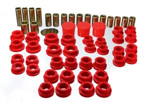 Nissan 350Z Control Arm Bushing Set - Rear - Energy Suspension - Hyper-Flex Performance Polyurethane - Red - `02-`09