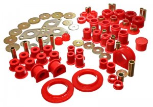 Toyota Tacoma Suspension Bushing Kit - Energy Suspension - Hyper-Flex System - Red - `01-`04