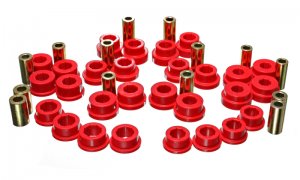 Subaru BRZ Control Arm Bushing Set - Front + Rear - Energy Suspension - Performance Polyurethane - Red - 2013