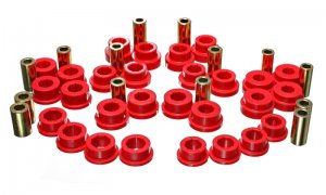 Subaru BRZ Control Arm Bushing Set - Front + Rear - Energy Suspension - Performance Polyurethane - Red - 2013