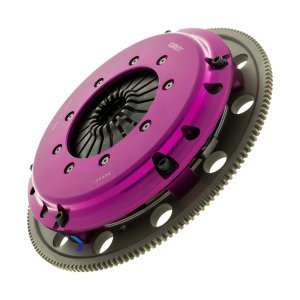 Ford Mustang Clutch Kit - Exedy - Hyper Single, Sprung Center Disc, Push Type Cover, Ceramic, 250mm/23T/26 Spline - Purple - `11-`16