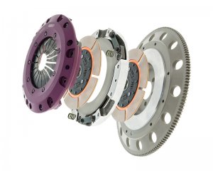 Chevrolet Camaro SS Clutch Kit - Exedy - Hyper Multi-Plate, Twin, Cerametallic, Sprung Center Disc, Strap Drive Type - Purple - `10-`15