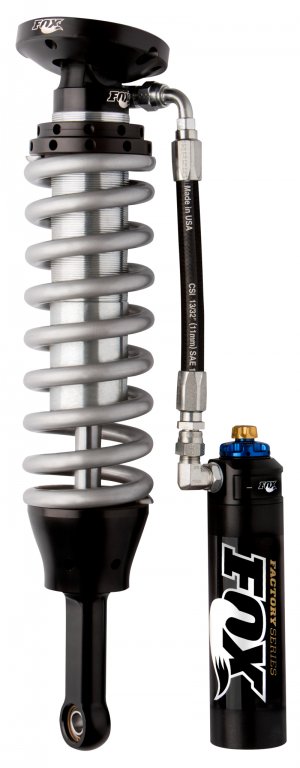 Toyota Tacoma Coilover Suspension Kit - Front - FOX - 2.5 Factory Series Remote Res. with DSC Adj. - Black/Zinc - 2005