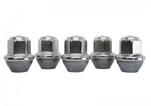 Ford Mustang Lug Nut Kit - Ford Racing - Silver - `15-`16