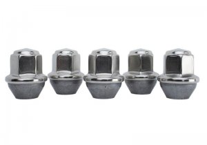 Ford Mustang Lug Nut Kit - Ford Racing - Silver - `15-`16