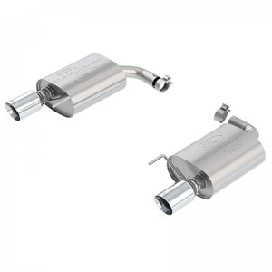 Ford Mustang Performance Exhaust - Ford Racing - Axle Back, Extreme Muffler Kit, Dual Mufflers, 2.25 in. Tubing, 304 Stainless Steel, Dual 4 in. Chrome-Plated Stainless Steel Tips - Chrome - 2018