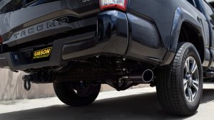 Toyota Tacoma TRD Sport Performance Exhaust - Rear - Gibson - Cat-Back, Single Exit, Black Elite - Black - `16-`22