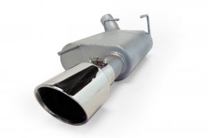 Ford Mustang Performance Exhaust - Rear - Gibson - Axle-Back Single Exhaust - Stainless - Polished - `05-`10