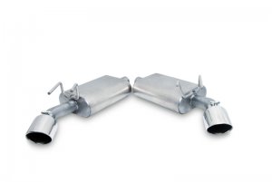 Chevrolet Camaro LS Performance Exhaust - Rear - Gibson - Axle-Back Dual - Polished Stainless - `10-`15