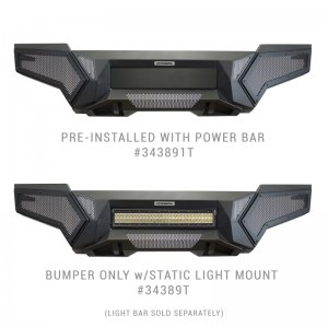 Toyota Tacoma Bumper - Front - Go Rhino - Element with Fixed Light Bar Mount - Textured Black - `16-`21