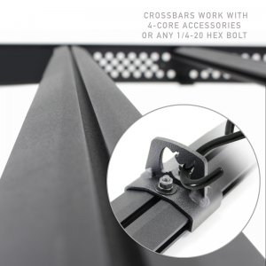 Toyota Tacoma Roof Rack - Go Rhino - Ceros Low Profile - Textured Black - `16-`23