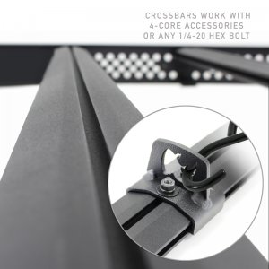 Toyota Tacoma Roof Rack - Go Rhino - Ceros Low Profile - Textured Black - `16-`23