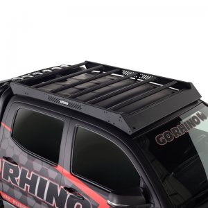 Toyota Tacoma Roof Rack - Go Rhino - Ceros Low Profile - Textured Black - `16-`23