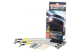 Chevrolet Corvette Base Brake Line Kit - Goodridge - G-Stop SS Braided - 2013