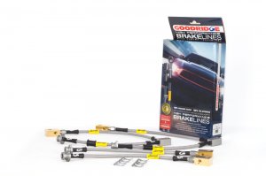 Nissan GT-R Brake Line Kit - Front + Rear - Goodridge - SS Braided - `14-`17