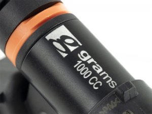 Subaru BRZ Fuel Injector Set - Grams Performance - 1000cc; 11mm Top Adapter/DENSO Lower Cushion Bottom with DENSO Adapter; Plug And Play With Fuel Rail Spacer - 2014