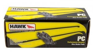 Ford Mustang Brake Pads - Rear - Hawk Performance - Performance Ceramic - `15-`17