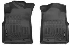 Toyota Tacoma Floor Mats - Front - Husky Liners - WeatherBeater - Black - `05-`15