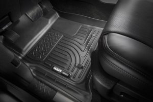 Toyota Tacoma Floor Mats - Front - Husky Liners - WeatherBeater - Black - `05-`15