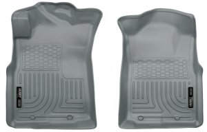 Toyota Tacoma Floor Mats - Front - Husky Liners - WeatherBeater - Gray - `05-`15