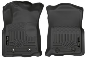 Toyota Tacoma Floor Mats - Front - Husky Liners - WeatherBeater - Black - 2016