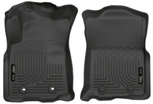Toyota Tacoma Floor Liners - Front - Husky Liners - WeatherBeater - Black - 2016