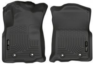 Toyota Tacoma Floor Mats - Front - Husky Liners - WeatherBeater - Black - 2018