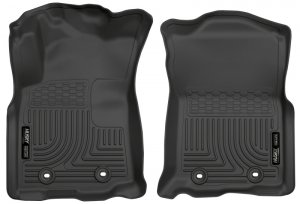Toyota Tacoma Floor Mats - Front - Husky Liners - WeatherBeater - Black - 2018