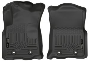Toyota Tacoma Floor Liners - Front - Husky Liners - WeatherBeater - Black - 2018