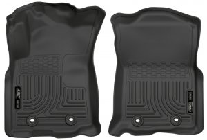 Toyota Tacoma Floor Liners - Front - Husky Liners - WeatherBeater - Black - 2018