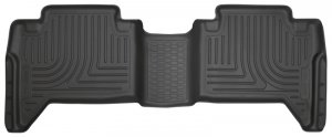 Toyota Tacoma Floor Liners - Rear - Husky Liners - WeatherBeater - Black - 2016