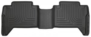 Toyota Tacoma Floor Liners - Rear - Husky Liners - WeatherBeater - Black - 2016