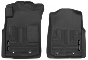 Toyota Tacoma Floor Mats - Front - Husky Liners - X-act Contour - Black - `12-`14