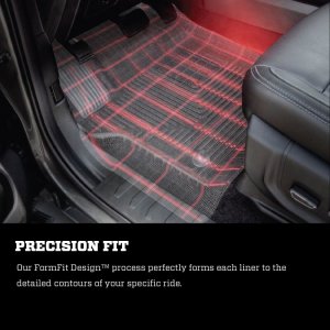 Toyota Tacoma Double Cab Pickup Floor Mats - Front - Husky Liners - X-act Contour - Black - 2016