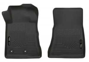 Ford Mustang Floor Mats - Front - Husky Liners - X-act Contour Series - Black - `15-`22